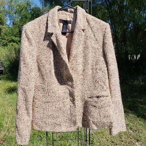 Tan/cream color w gold thread Blazer Size M